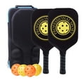 thumbnail image 3 of s Set of 2 Racquets with Bag Nonslip Grip Lightweight Carbon Fiber Pickleball Rackets for Men Women Advanced Style B, 3 of 8