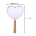 thumbnail image 5 of Pink Heart Hand Mirror 1Pcs Portable For Women Daily Use And Travel, 5 of 5