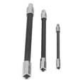 thumbnail image 1 of 3 Pcs Barre d'Extension Flexible en Acier à Ressort 1/4 Po 3/8 Po 1/2 Po Ensemble de Barre d'Extension pour Perceuse Électrique, 1 of 8