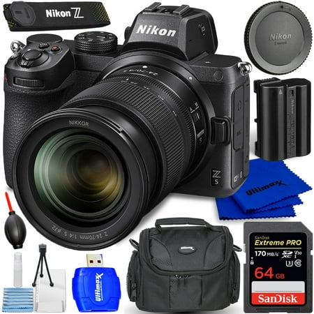 Nikon Z5 Mirrorless Camera with 24-70mm f/4 Lens Kit - 7PC Accessory Bundle
