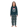 thumbnail image 4 of Christmas Family Matching Pajamas Set, Festive Navy Design with Santa, Size NB - Men 6XL And Pets, 4 of 7