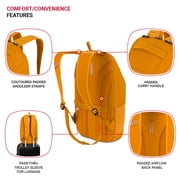 SWISSGEAR Viibe Core 15” Laptop Backpack for College/School/Office/Travel/Everyday, Mustard