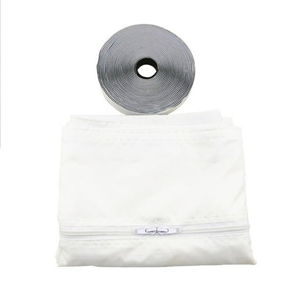 Portable Air Conditioner Window Seal Kit Adjustable Length Sealing Cloth With Heat Insulation Oxford Fabric For Sliding Window AC Units 300-400cm White