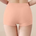 thumbnail image 5 of KHONTS Women's Seniors Plus Size Ribbed Panties Comfy Soft Seamless Full Coverage Boxer Brief High Waist Tummy Control Briefs Pink XXXXXXL, 5 of 9