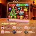 thumbnail image 3 of TOKKY Kids LED Glow Drawing Tablet, 3600mAh Rechargeable Light Up Doodle Board with Front & Rear Lights, 3 Brightness Levels & Stand,White, 3 of 4