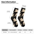 thumbnail image 2 of Fotbe French Bulldog Calcetas Largas con Estampado para Hombre y Mujer – Calcetas de Compresión Transpirables y Elásticas, Viajar y Uso Diario Talla 5-11, 2 of 6