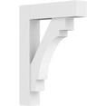 thumbnail image 1 of Ekena Millwork BKTP03X18X24MRC05 Support PVC de Qualité Architecturale Standard avec Extrémités de Bloc - 3 x 18 x 24 Po., 1 of 1