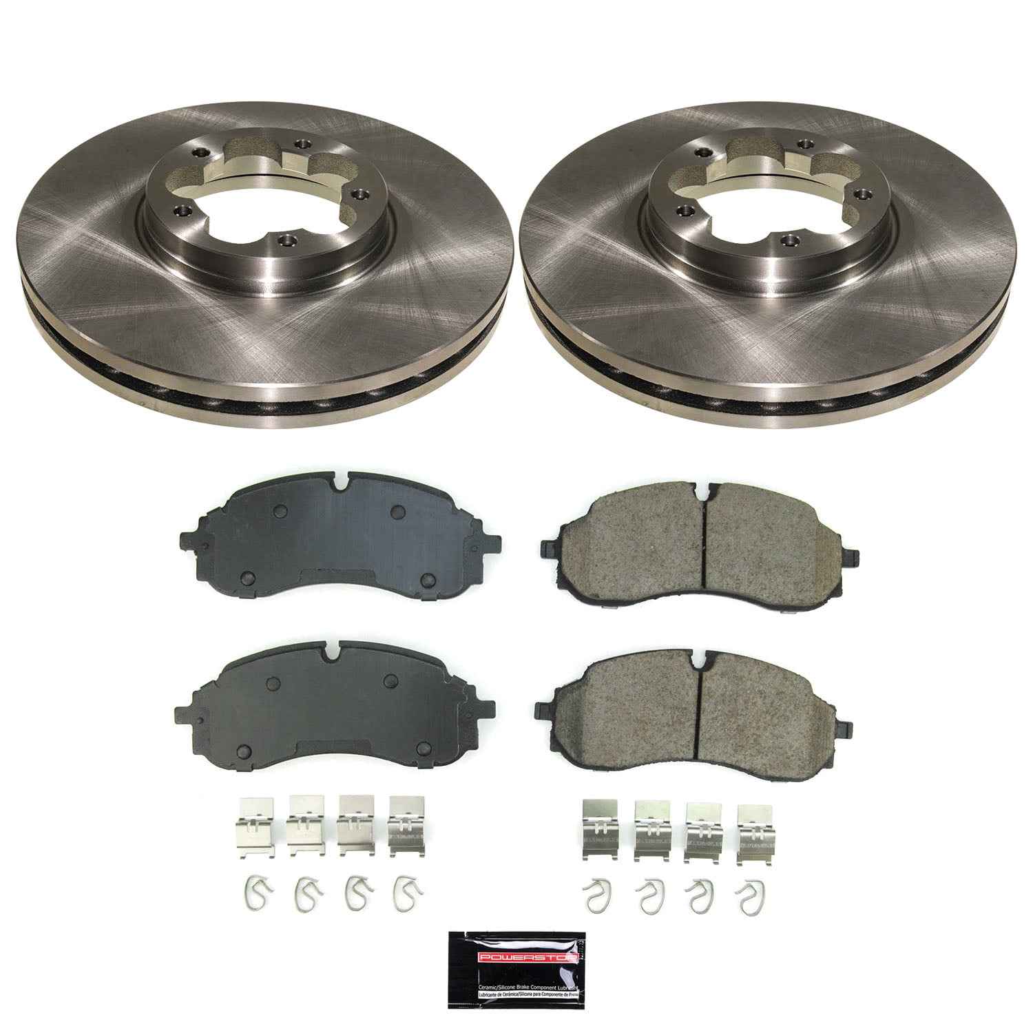 PowerStop Front Autospecialty Brake Pad and Rotor Kit for Ford E-Transit 2022-24, Ford Transit-150 2022-24, Ford Transit-250 2022-24, KOE8985