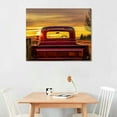 thumbnail image 2 of Fenyluxe  Vintage Red Truck Canvas, Perfect For Valentines, Mothers Day- Unique Canvas Wall Art 20x16in, 2 of 6