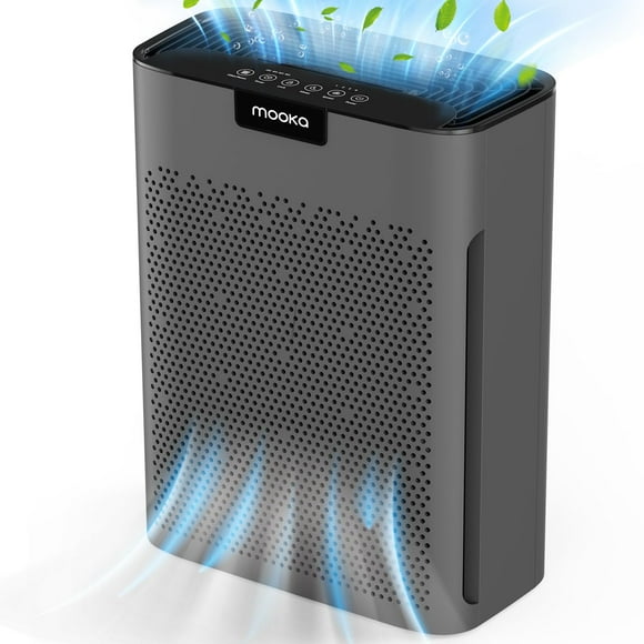 Purificador de aire MOOKA KJ190L H13 HEPA de 2200 pies cuadrados para habitaciones grandes