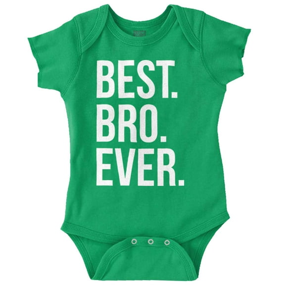 Best Bro Ever Brother Relative Family Bodysuit Jumper Boys Infant Baby Brisco Brands 12M