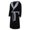 Black, variant on Dyfzdhu Robes for Men Plus Size Winter Bathrobe Shawl Lengthened Plush Long Robe Fuzzy Fleece Black