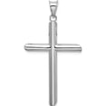 thumbnail image 4 of 14K White Gold Polished Hollow Cross Pendant (45 X 25) Made In Mexico k3712, 4 of 6