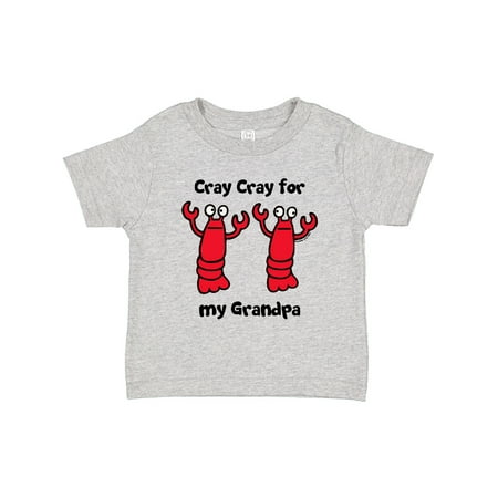 

Inktastic Lobster Cray Cray for My Grandpa Boys or Girls Toddler T-Shirt