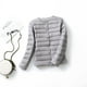 thumbnail image 5 of Chaqueta De Plumas Ligera Chaqueta De Manga Larga para Mujer Cortavientos De Otoño E Invierno Vestido De Bola Ligero Sin Cuello Talla Grande Delgada Mediana Corta, 5 of 6