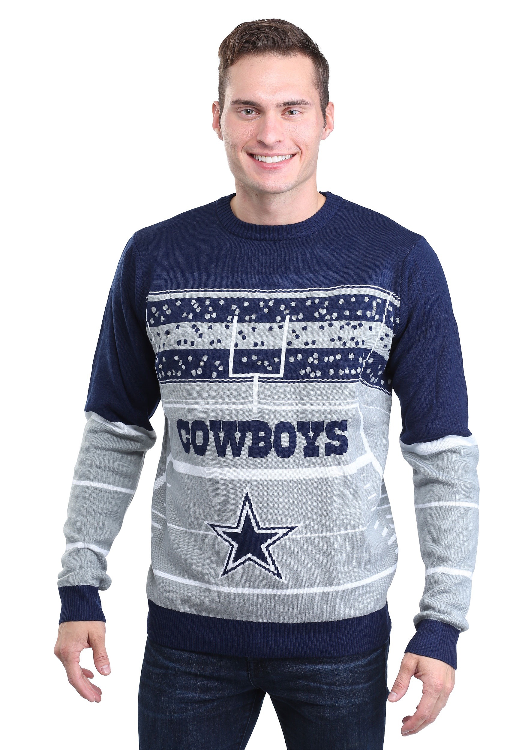 Light up cowboys sweater Clearance