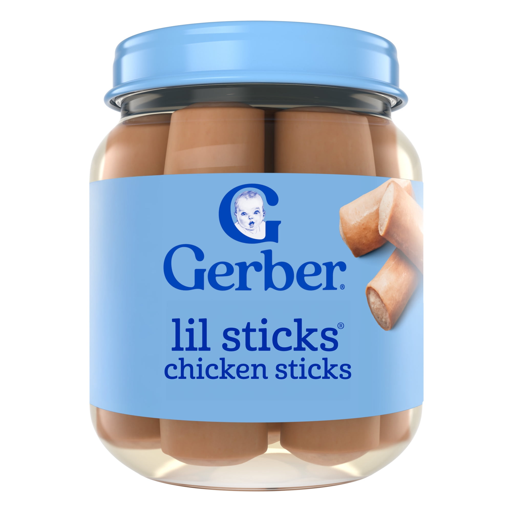 Gerber Stage 3 Mealtime for Baby, Chicken Sticks, Baby Snacks, 2.5 oz Jar