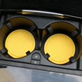 thumbnail image 2 of Portavasos para Coche, 4 Piezas Portavasos Antideslizantes Universales Adornos Incorporados, Accesorios para Interiores de Coche, Amarillo, 2 of 5