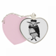 thumbnail image 1 of Owl Bird personificacion animal Bolsa de viaje Mirror maquillaje corazón rosa, 1 of 4