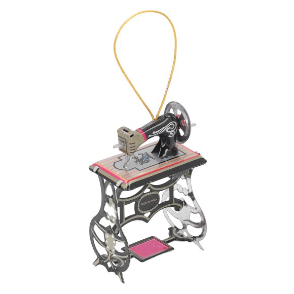 Ornement de Machine à Coudre Décoratif Jouet de Table Vintage Pendentif en Métal pour Fête et Collection