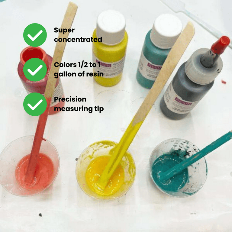 How to use acrylic paint to pigment epoxy resin to any colour 