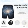 thumbnail image 3 of Disketp The Galaxy for Men's Double Layer Sports Swim Trunks,Stretchy Swim Trunks,Perfect for Swimming, Beach & Sports Activities-Small, 3 of 6