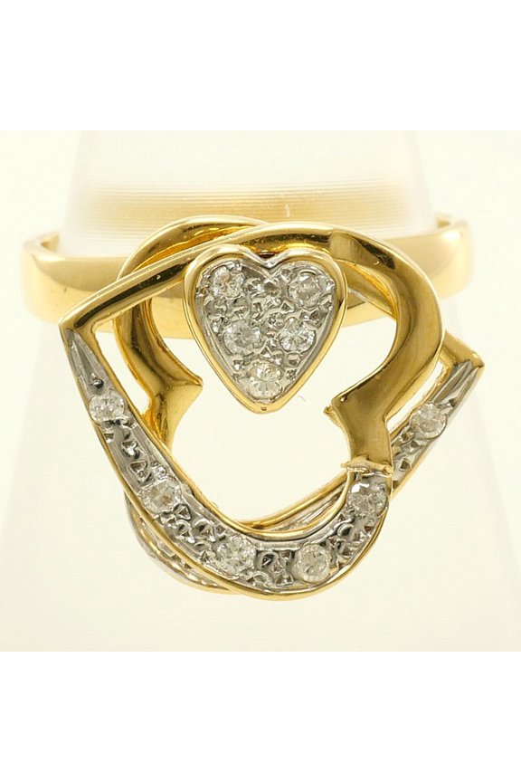 Pre-Owned 18K (18-karat) yellow gold ring with diamond (no carat marking), includes appraisal...