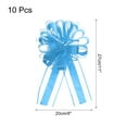 thumbnail image 2 of 10pcs 8" Large Big Pull Bow Organza Gift Wrapping Bows Ribbon for Wedding Presents Christmas,Light Blue, 2 of 6