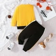 thumbnail image 4 of Clothes Set For Kids Boys Fall/Winter Graphic Long Sleeve Elastic Waist 6 12 18 24 Months 2T 3T Everyday Outfit 2PCS, 4 of 7