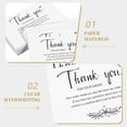 thumbnail image 3 of WEUVEB 100Pcs Chic Thank You Cards for Orders Elegant Design, 3 of 8