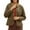 Khaki, variant on Kukoosong Women's Lightweight Down Jacket, Long Sleeve Full Zipper Oversized Packable Short Puffer Jackets, Winter Casual Color Blocked Lapel Puffer Coat with Pockets