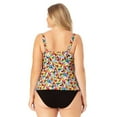 thumbnail image 4 of Anne Cole FLOWER FIELD MULTI Plus Size Floral Underwire Tankini Top, US 22W, 4 of 4