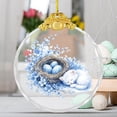 thumbnail image 4 of AZXY Easter Ornaments for Tree, 2D Flat Glass Miniature Easter Hanging Decorations, Assorted Spring Animal & Egg Ornaments for Small Tree, Easter Party & Home Indoor Outdoor Decor, 4 of 5