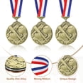 thumbnail image 3 of Medallas de Premio para Juegos de Béisbol Uxcell con Cintas, Medallas de Ganador para Competencias Deportivas Oro, 3 of 7