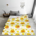 thumbnail image 6 of Throw Blanket for Couch Sofa and Bed, Ducky Cartoon Super Soft Plush Throw Blanket, Fuzzy Cuteness Comfy Warm Washable Flannel Blanket & Throws for All Season 50"x40", 6 of 7