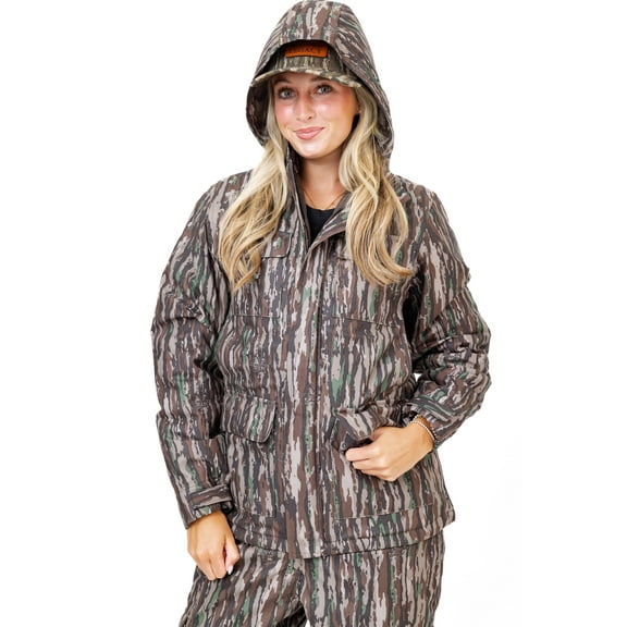 Realtree Women's Original Camo Hunting Jacket, Water Resistant Insulated Parka – Ultra-Quiet & Rugged
