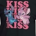 thumbnail image 3 of Lilo & Stitch - Valentine's Day Stitch Kiss Repeated - Juniors Cropped Cotton Blend T-Shirt, 3 of 5