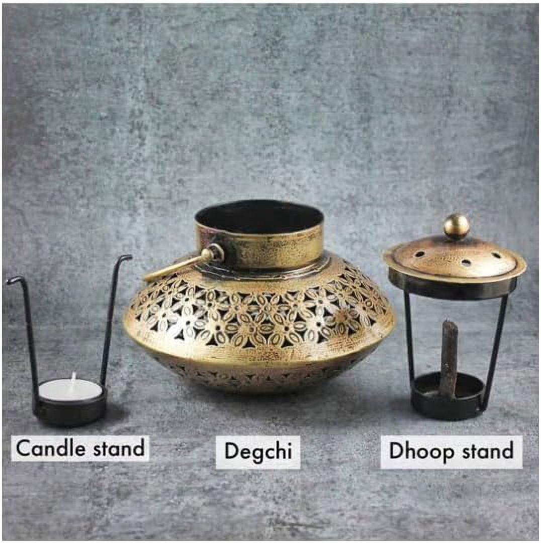 Vintage Incense Holder Hanging Burner Dhoop Cone Candle Lantern Decor Gifts, Antique