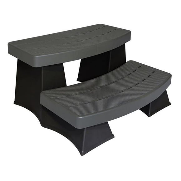 SureStep II Spa & Hot Tub Steps - Grey & Black