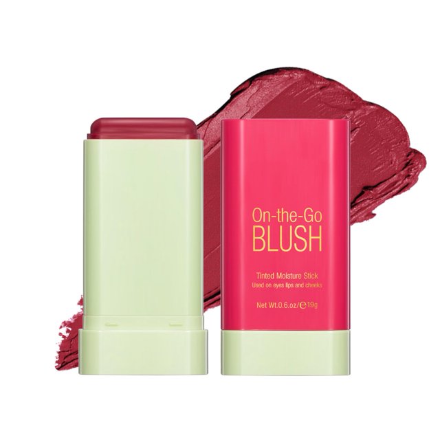 Rubor en barra XCF multiusos cremoso y ligero para rostro ojos y labios 3 en 1 rojo intenso