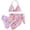 Swimsuit Sets-Hot Pink, variant on kpoplk Girls Swimsuits 3 Pcs Bikini Set Ruffle Sleeve Solid Swimwear Tropical Cover Up Skirt Kids Teen Bathing Suit 9-16 Years(Hot Pink,13-14 Y)