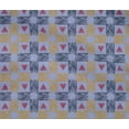 thumbnail image 4 of oneOone Cotton Flex Fabric Check & Triangle Ikat Print Sewing Fabric BTY 40 Inch Wide, 4 of 4