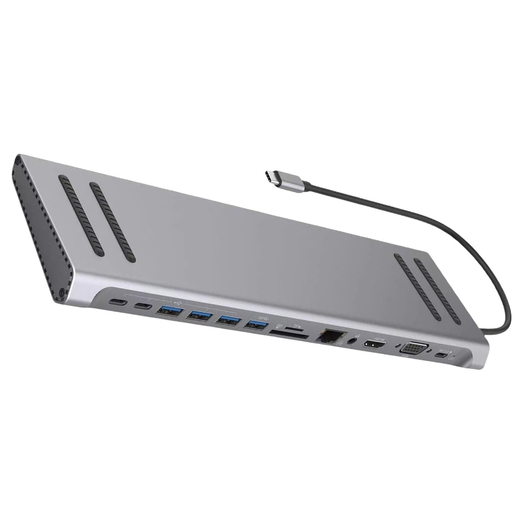 USB C Laptop Docking Station 14 in 1 Multiports Adapter for Laptops HDMIs VGA Ethernet RJ45 3.5mm Audios USB Port