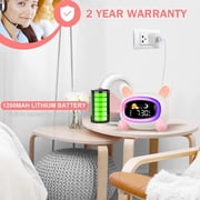 Hansang Alarm Clock for Kids, Ok to Wake Clock, Sleep Training Digital Clock with 5 Night Light, 7 Sleep Sound Machine