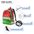 thumbnail image 3 of Yiaed Watermelon Hello Summer Print Print Laptop Backpack Travel Canvas Backpack Vintage Aesthetic Backpack for School Knapsack Backpack Backpack for School-Small, 3 of 5