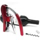 thumbnail image 3 of Professional Zinc Alloy Corkscrew, High Quality Lever Corkscrew with Built-in Foil Cutter and Bottle Opener, Server Tool Red, 3 of 5