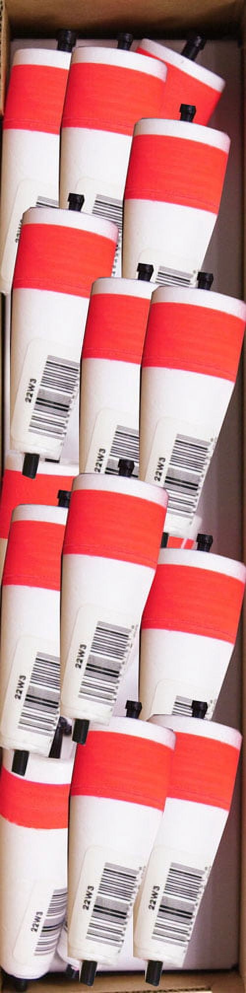 (7 pack) Comal Unweighted Slotted Popping Fishing Float, Red/White, 3-inch