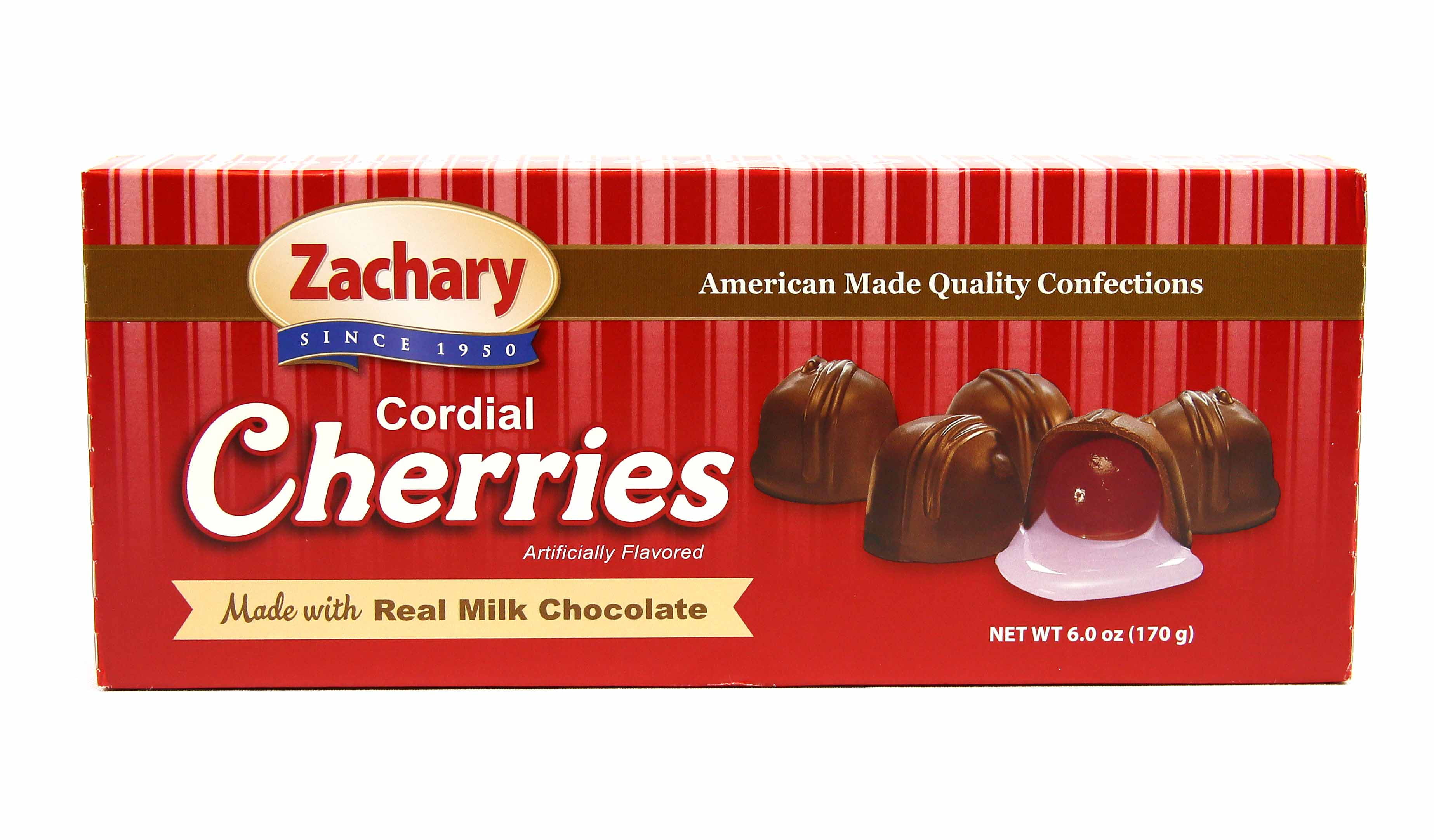 Zachary Milk Chocolate Cordial Cherries, 6 Oz.