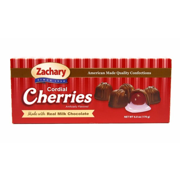 Zachary Milk Chocolate Cordial Cherries, 6 Oz.