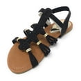 thumbnail image 2 of Victoria K Women's Gladiator Multi Braid With Gold Trim Sandals, 2 of 5